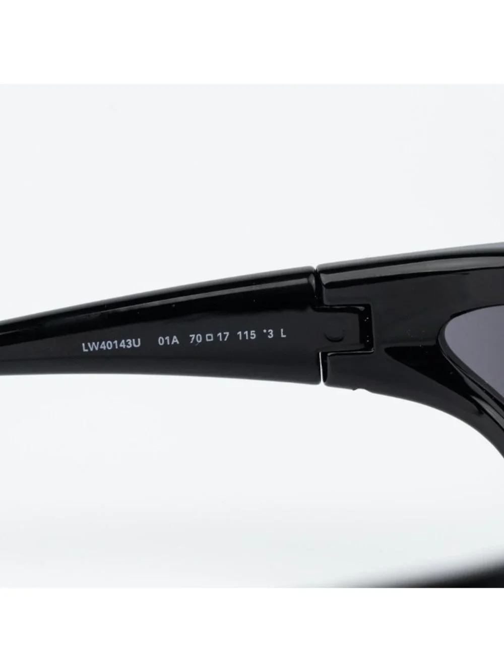 Loewe Men Sunglasses Black Smoke Wraparound LW40143U 01A NEW AUTHENTIC